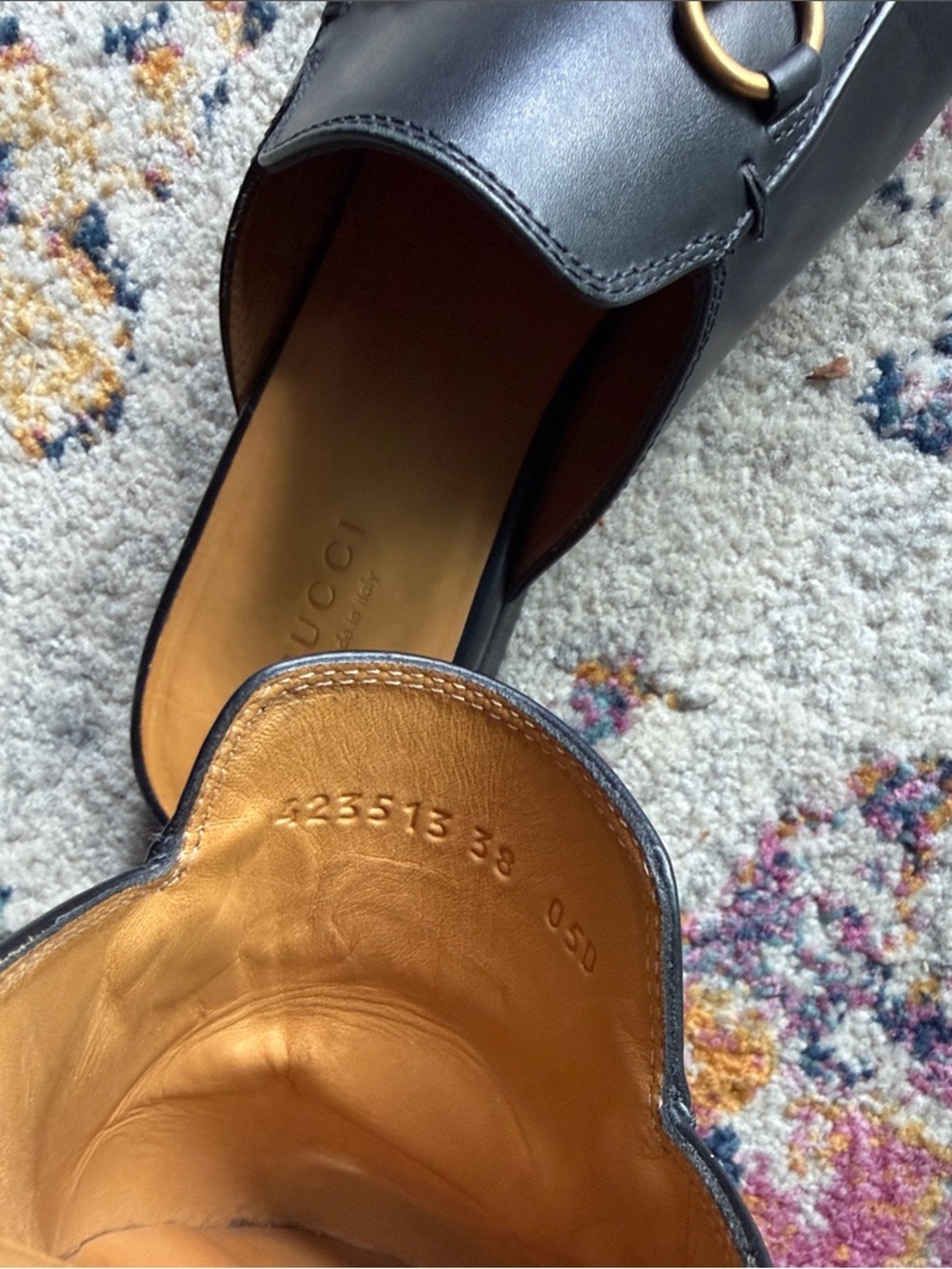 Gucci Black Princetown Leather Women's Horsebit Backless Loafers - Picture 7 of 7
